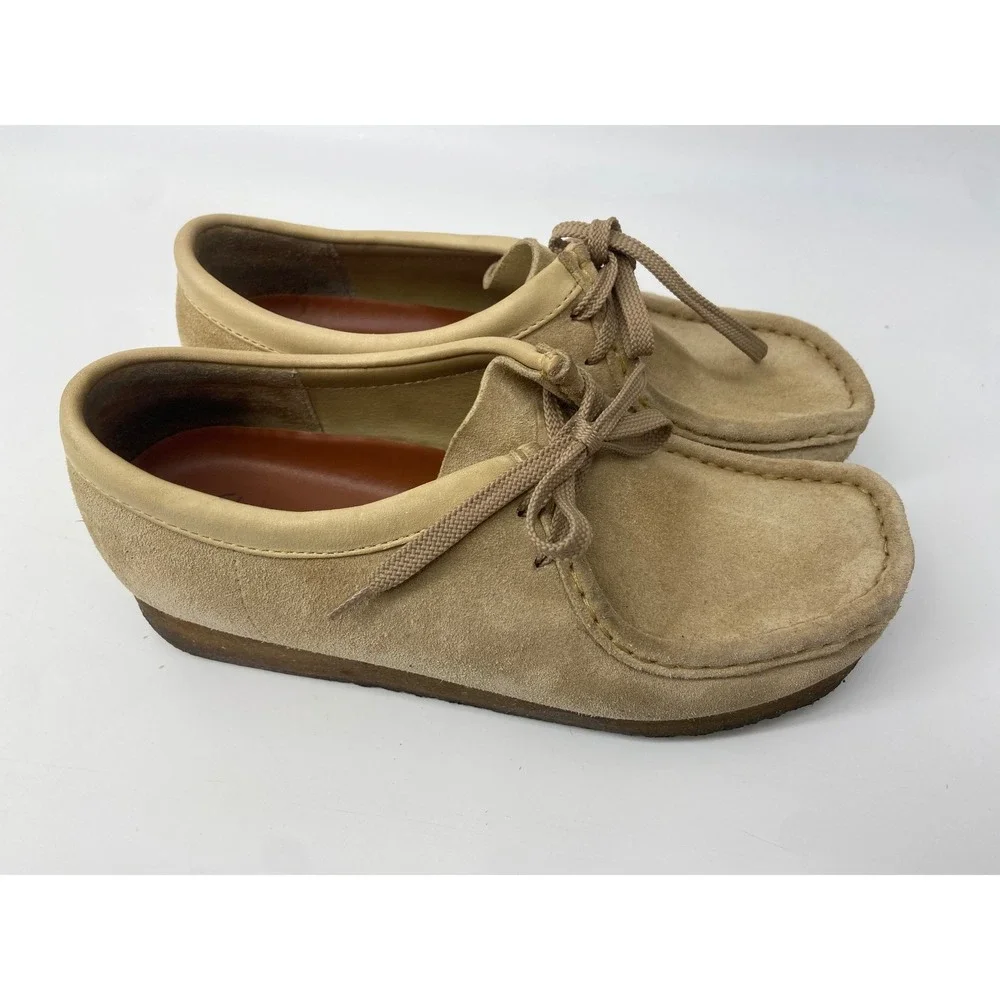 Clarks Wallabee Shoes Men 7 Maple Suede Original Classic Moccasin Casual Hip Hop